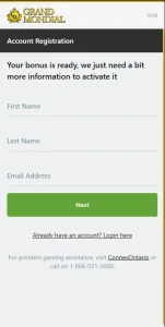How to Register at Grand Mondial Casino